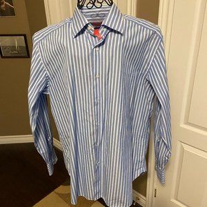 Truzzi 100% Cotton Men's Shirt 16 1/2 Neck 42 Chest EUC
